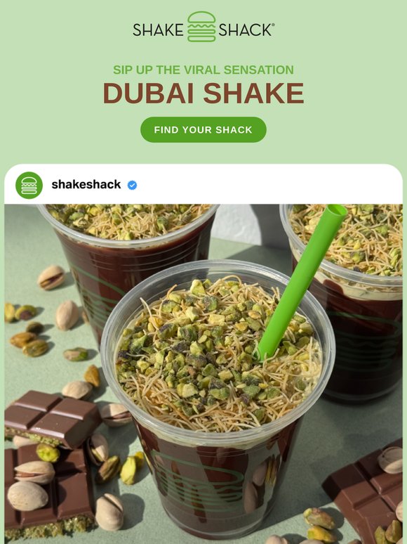 Shake Shack: The Dubai Shake has arrived! | Milled