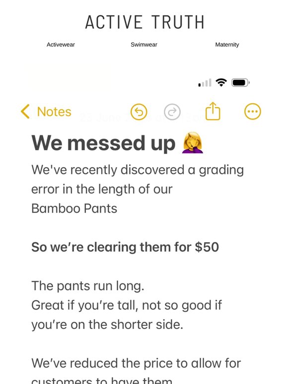 We messed up 🤦‍♀️