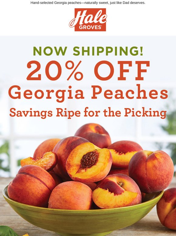Peachy SAVINGS 🍑 20% Off Georgia Peaches is Happening Now!
