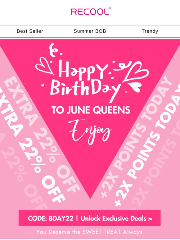 Exclusive Birthday Perks for June Beauties Today✨