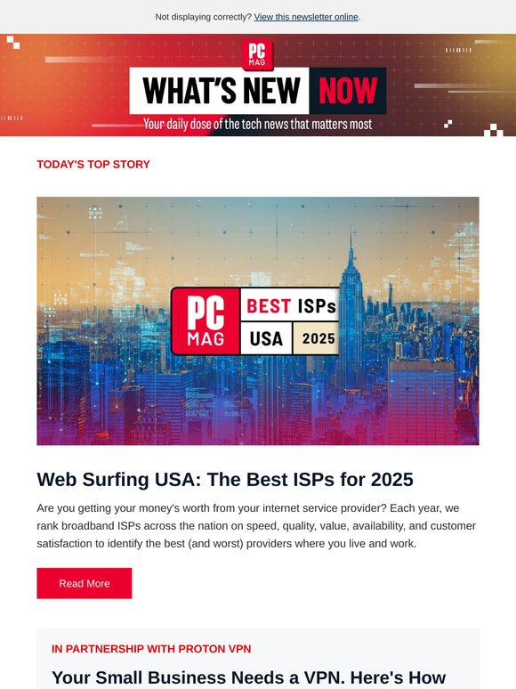 Web Surfing USA: The Best ISPs for 2025 / T-Mobile's Cellular Starlink Has a Launch Date / Xbox-Branded Meta Quest 3S on Sale Now