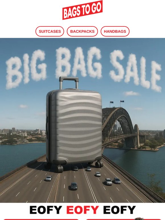 EOFY Alert: Travel Bags at Their Lowest Prices Yet! 🎯