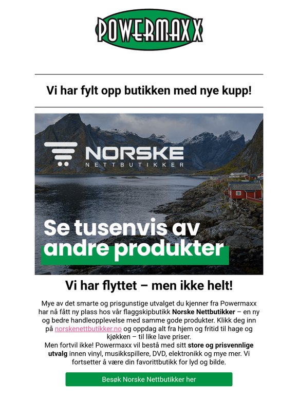 Bestselger tilbake på lager!