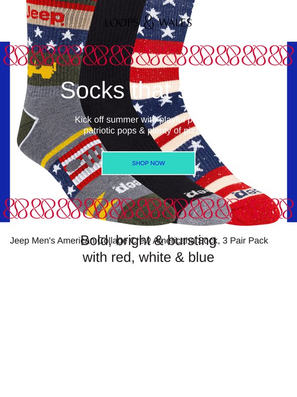 Red, White & Americana Socks 🇺🇸🧦