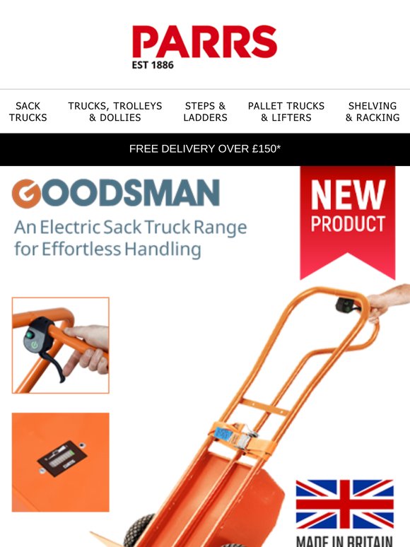 Cut Costs & Boost Productivity with the  NEW Goodsman Sack Truck