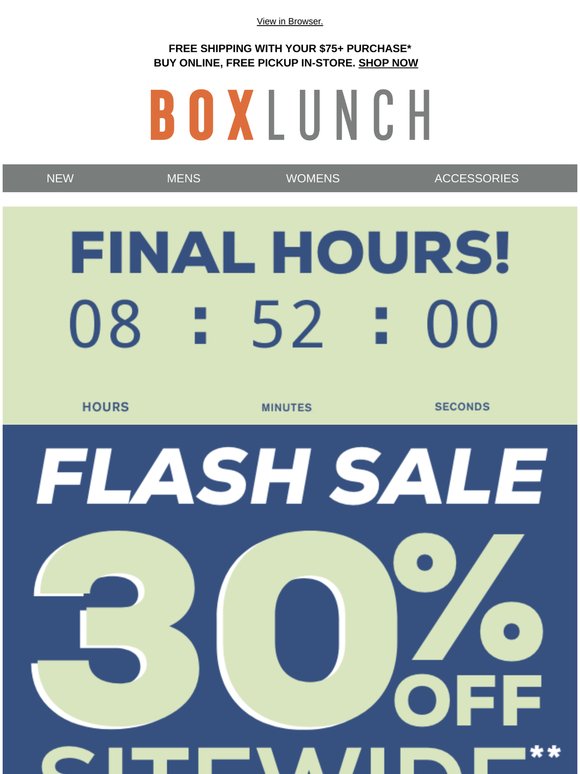 Last call! 30% off ends tonight 🏃‍♂️