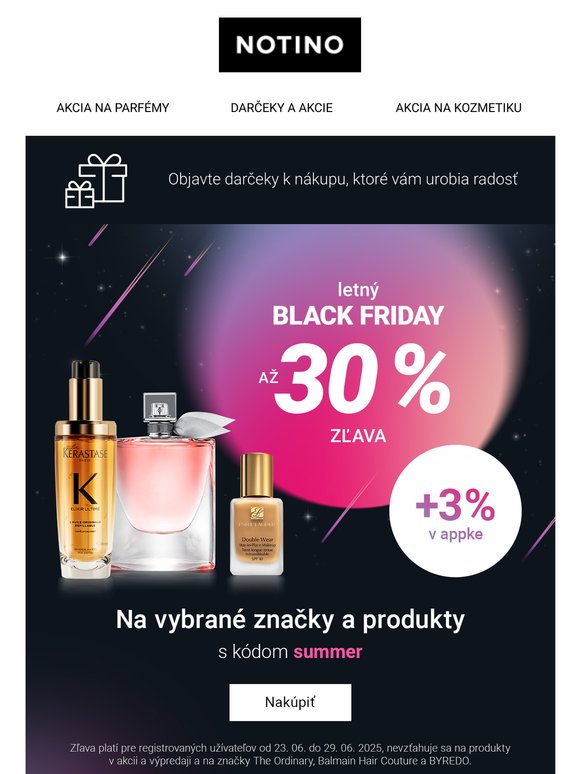 Až 33% zľavy! Summer Black Friday je v plnom prúde 🛍️🌴