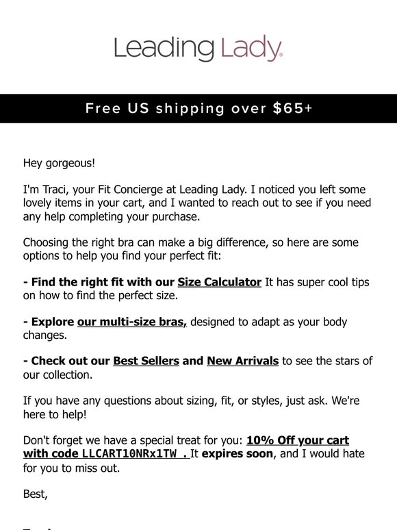 Questions about our bras? 💕 Let us help!