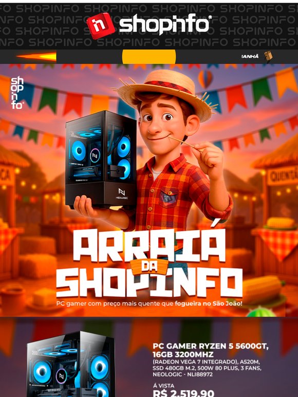 Tem PC gamer mais em conta que milho na pamonha! 🌽💻