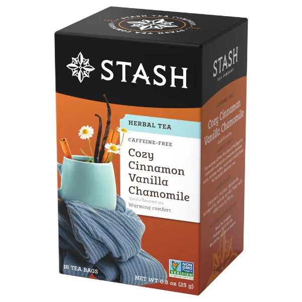 Image of COZY CINNAMON VANILLA<br> CHAMOMILE HERBAL TEA