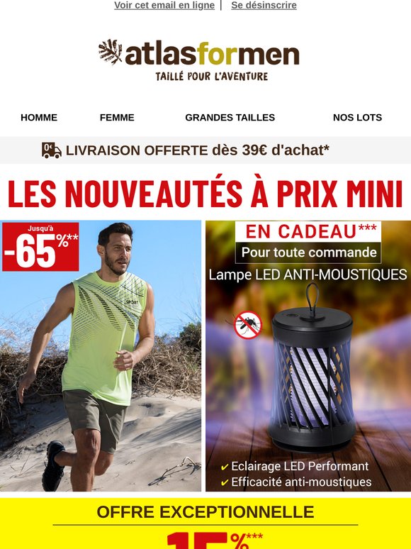 La Lampe LED Anti-moustiques Offerte 🎁