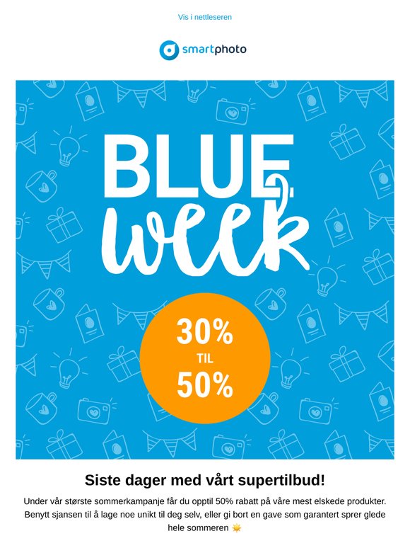 Blue Week: 30-50% rabatt 💙