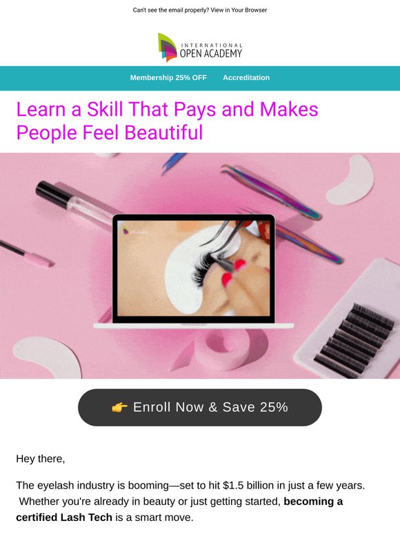 🧖‍♀️ Side Hustle Meets Self-Care – Lash Tech Course Inside!