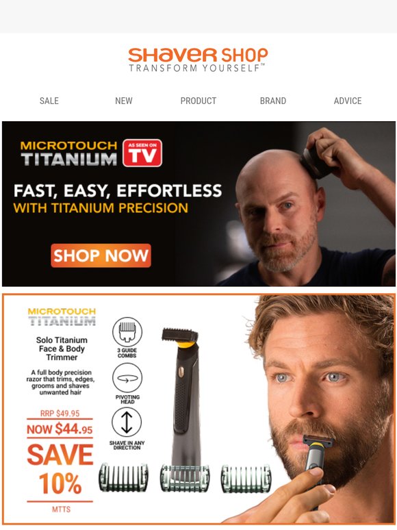 Want to look sharp with titanium precision?