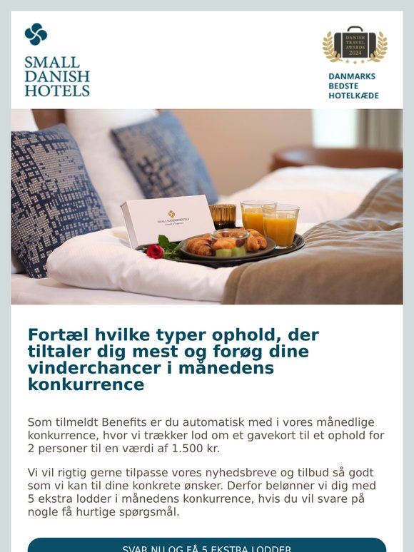 Hvilke slags ophold i Danmark kan vi friste dig med?