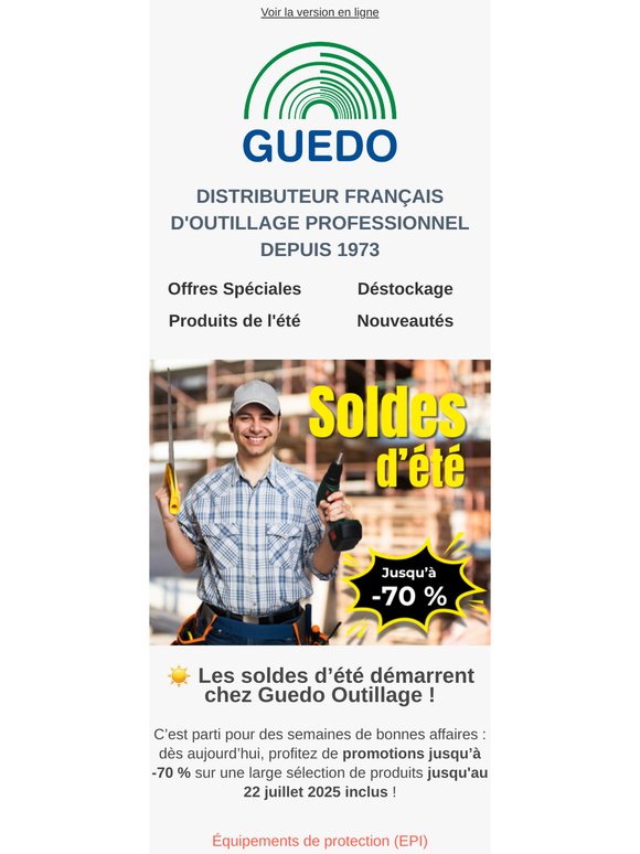 ☀️ Soldes d’été : jusqu’à -70 %, c’est parti !