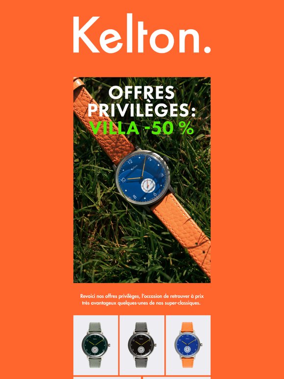 Offres privilèges : -50% sur les VILLA !