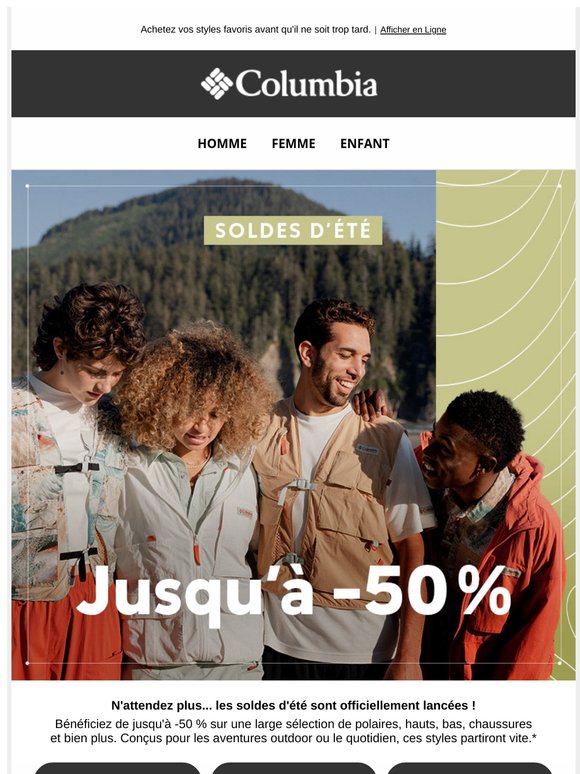 ☀️ Les soldes d'été commencent : jusqu'à -50 % !