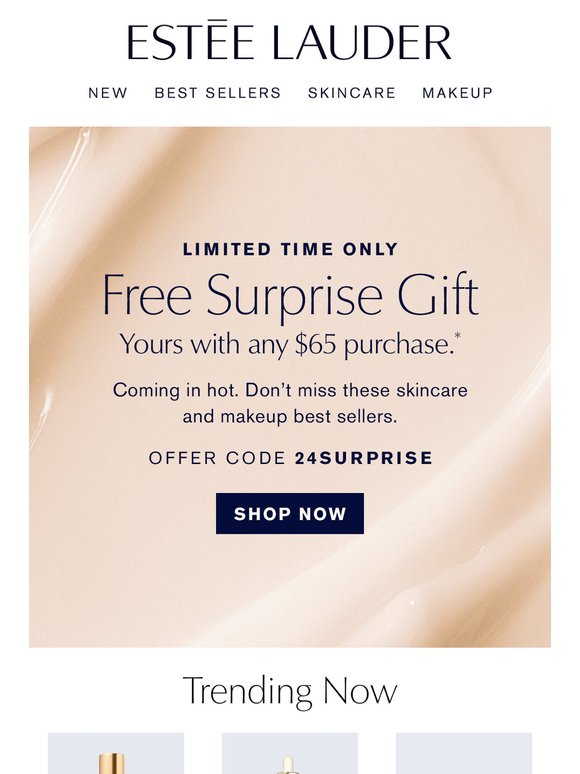 It’s Here 💖 Free Surprise Gift, with your purchase.