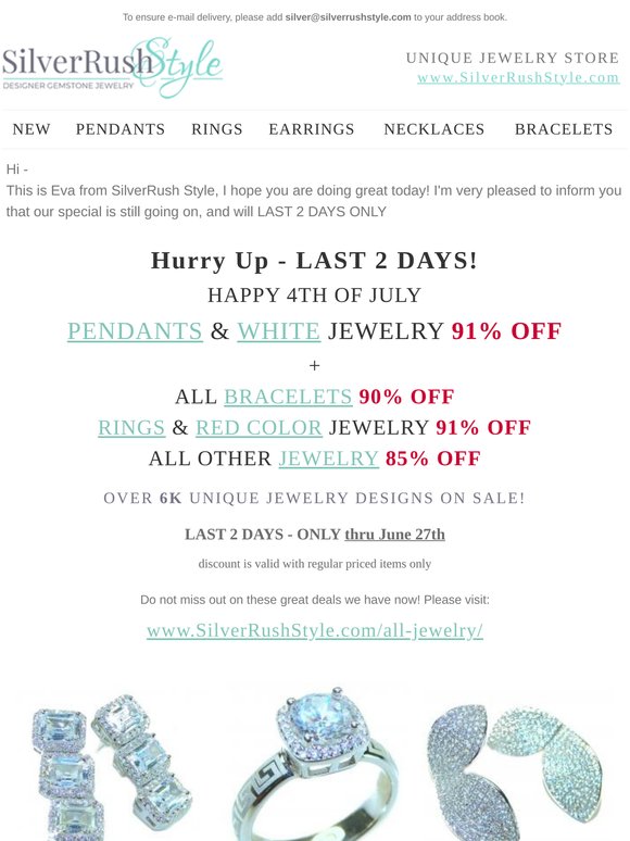 Hurry Up 💎 All Pendants + White Color Jewelry - Last 2 Days