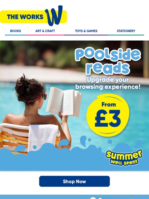 Poolside reads from £3👙💦