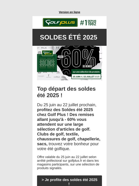 Top départ des soldes été 2025 !