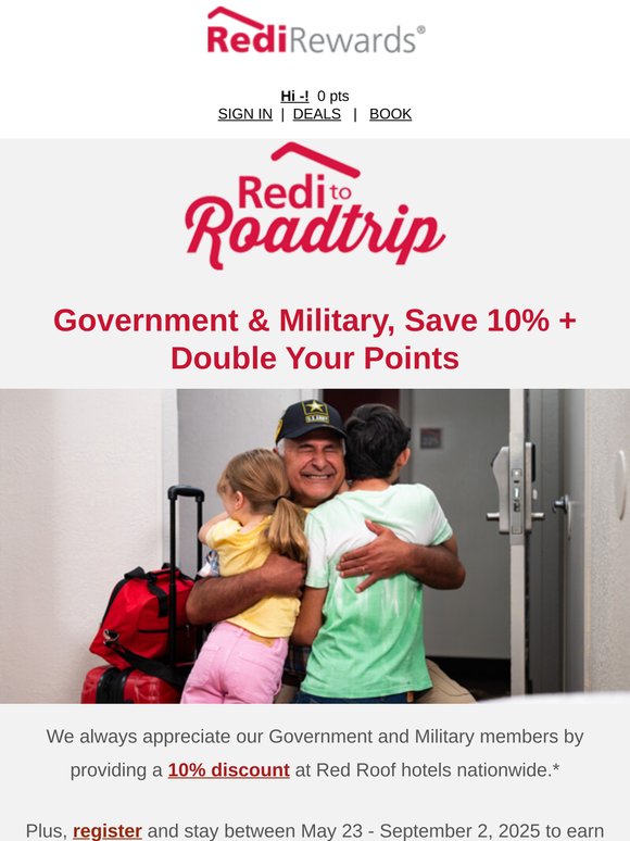 Celebrate Your Service: 10% Off + Double Points Awaits!
