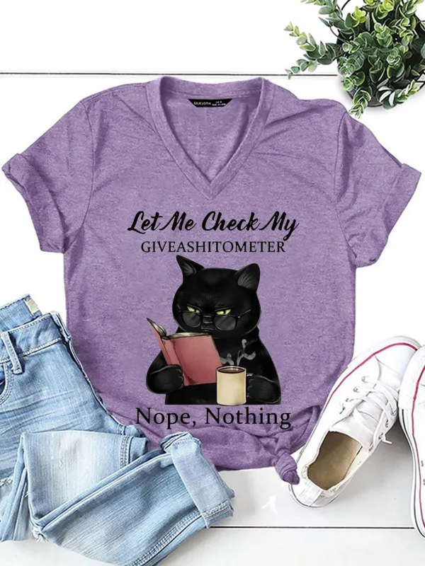 Image of Let Me Check My Give A Shitometer T-shirt