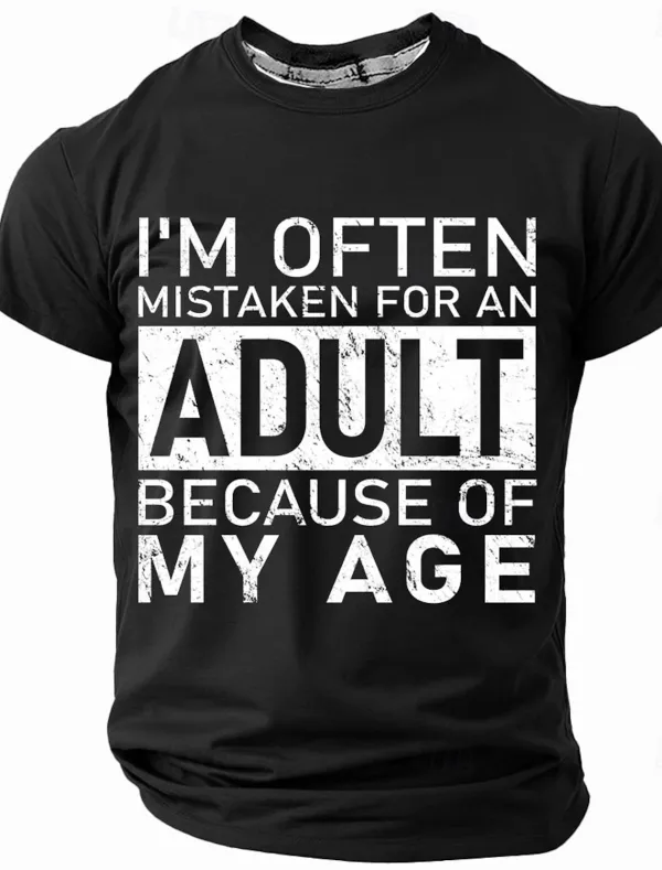 Image of Men's Act My Age Funny Short Sleeve T-shirt