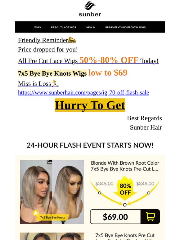 This is for budget girls specially! All wigs 50%-80% OFF
