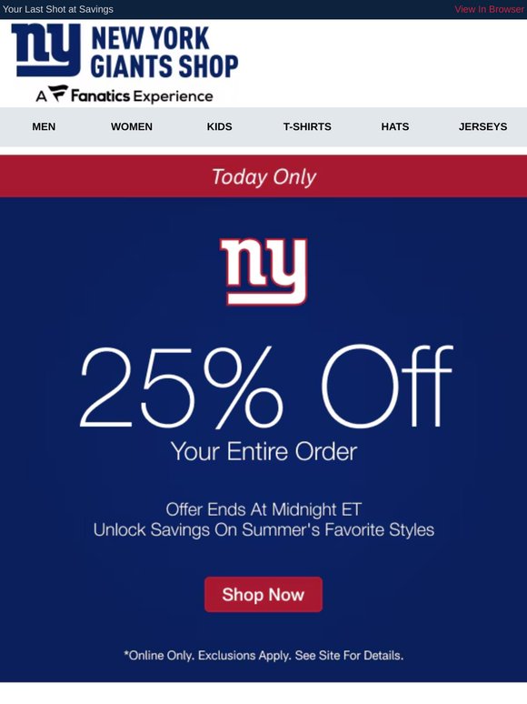 Hurry, 25% Off Ends Tonight!