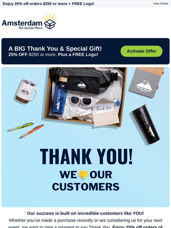 Our Biggest Thank You of the Year
