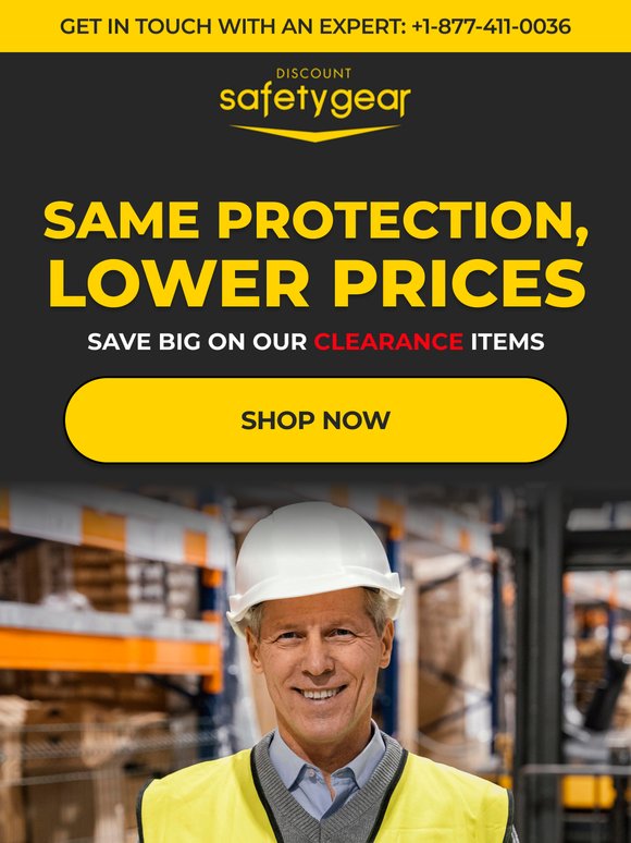 Premium PPE at clearance prices! 🔥