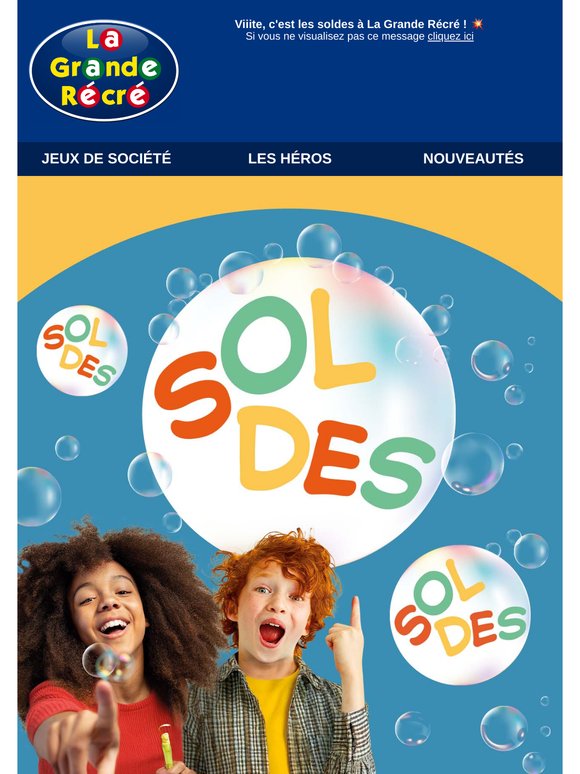 📢 SOLDES : Jusqu'à -70% !