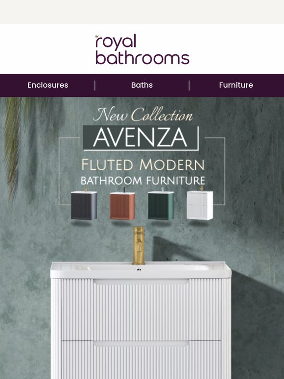 🛁 New Avenza Collection – Fluted, Fresh & Flawlessly Modern