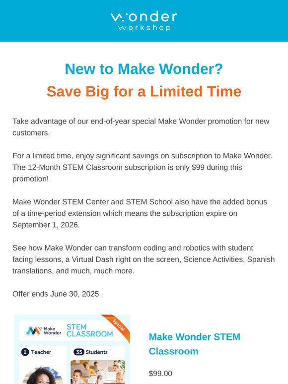 Ends 6/30 ⚡ Flash Sale for New Make Wonder Subscribers