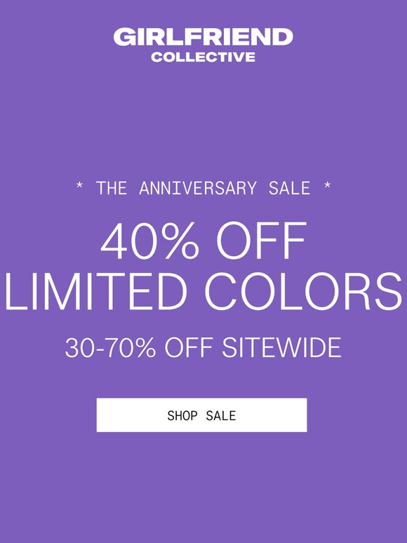 30-70% OFF: THE ANNIVERSARY SALE’S ON