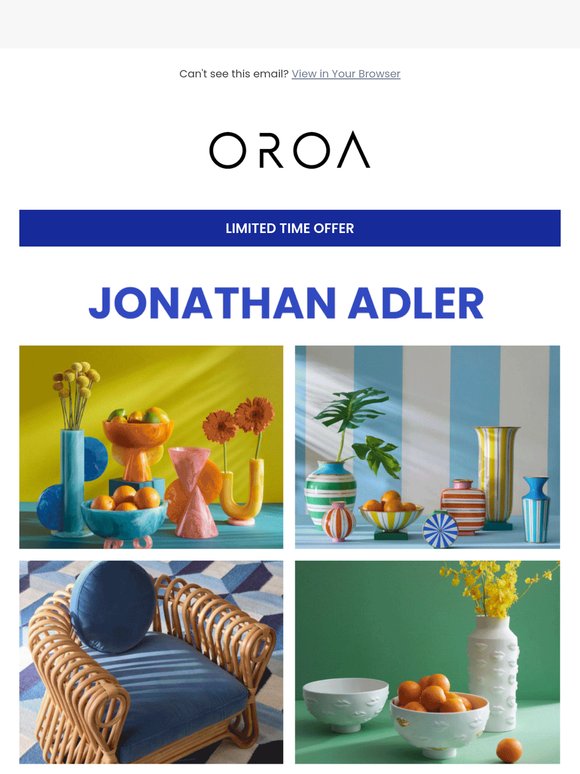 Limited Time: Save 20% on Jonathan Adler