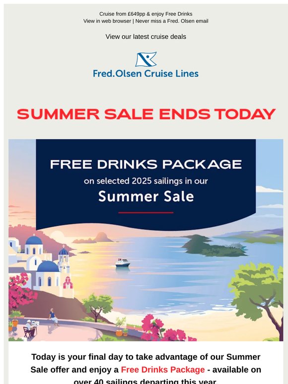 Last chance | Summer Sale ends today