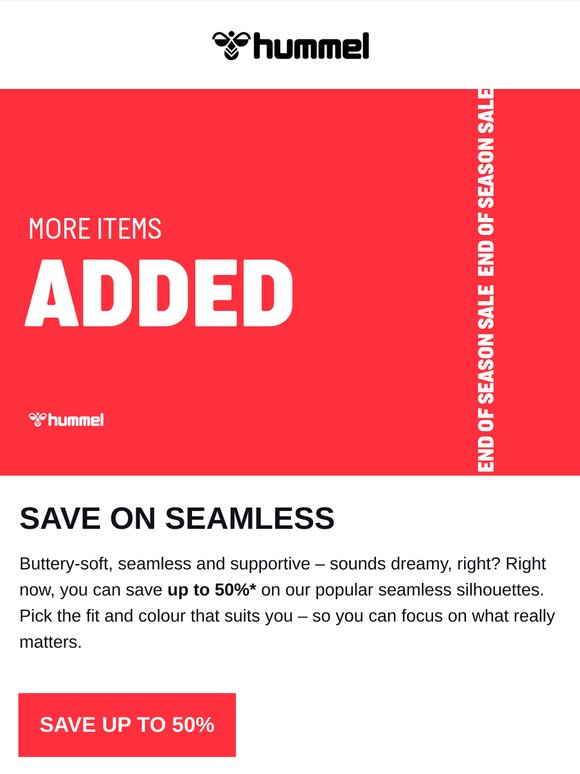 Save up to 50% on seamless silhouettes