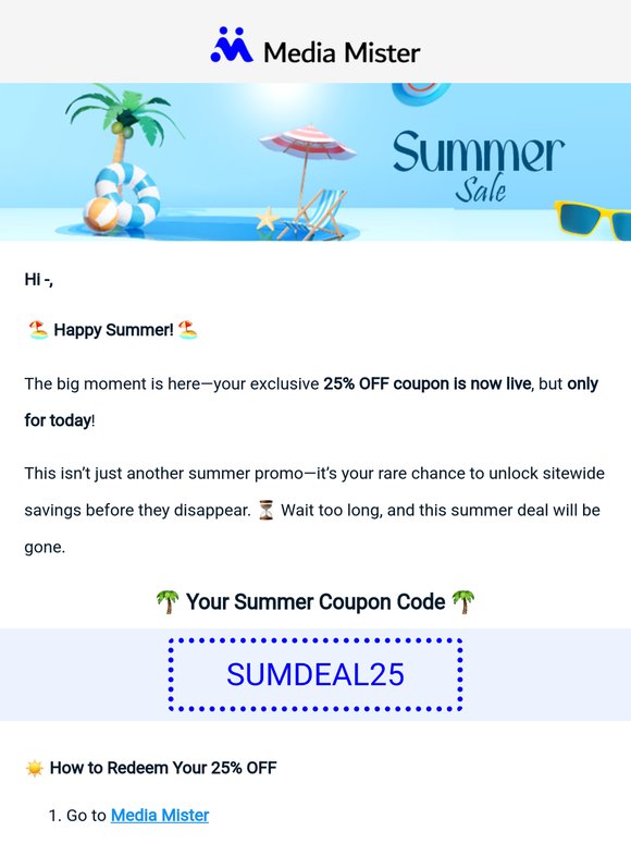🏖️ It’s Here: Your Summer Deal!