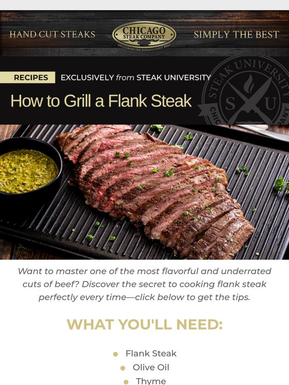 Learn How to Grill a Flank Steak for the 4th of July with Steak University 🇺🇸