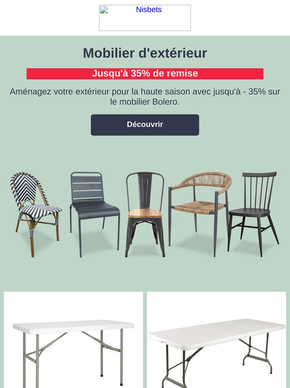 Bonnes affaires sur le mobilier, jusqu'à - 35% !