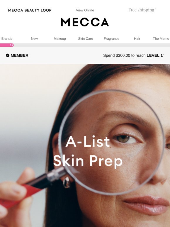 Going-out skin starts here