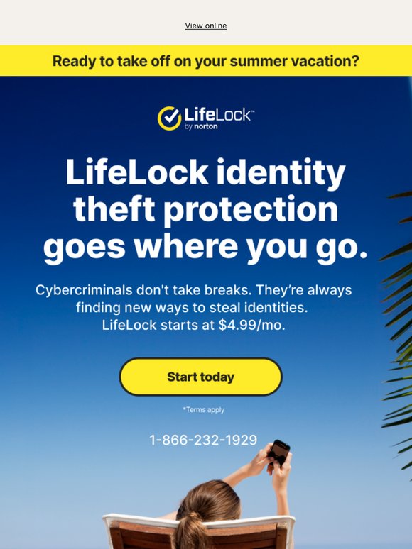 ✈️ Before you take off, help protect your identity with LifeLock.