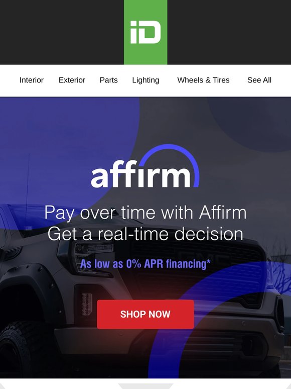 🔵 Drive Now, Pay Later – Thanks to Affirm! 🔵