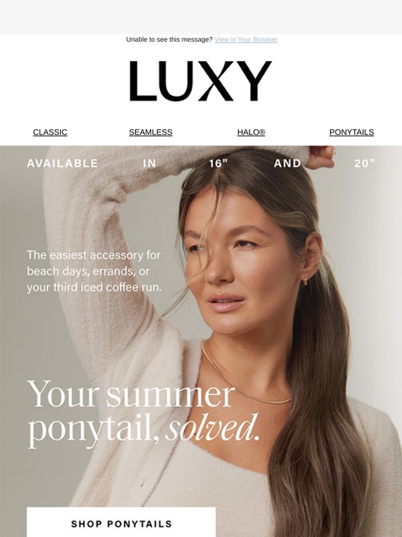 Ponytails made for busy summer days