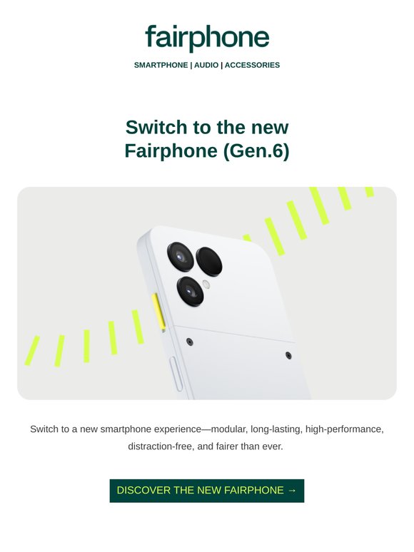 Switch to the new Fairphone (Gen.6)
