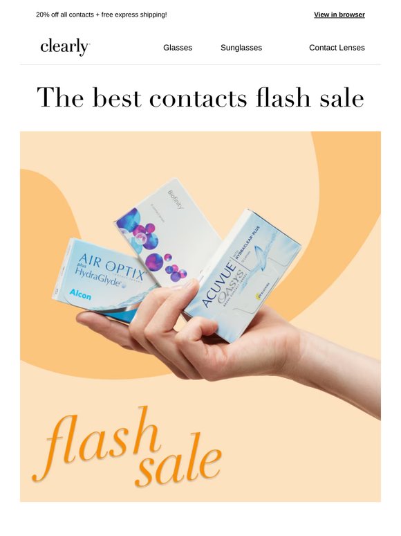 The best contacts flash sale!✨