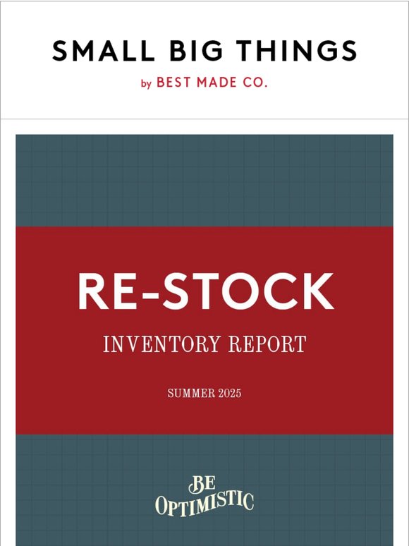 The Re-Stock Report (summer 2025)